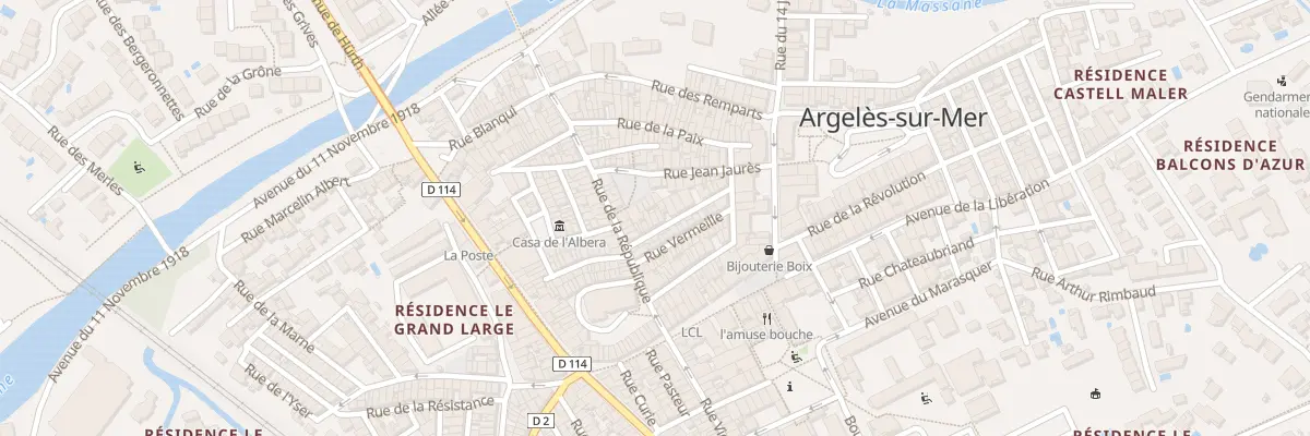 Plan du 11 Rue de la Fraternite à Argelès-sur-Mer