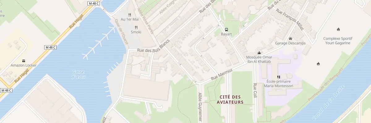 Plan du 17 Rue Mermoz à Lille