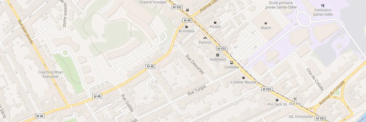Plan du 27 Rue Descartes à Lille