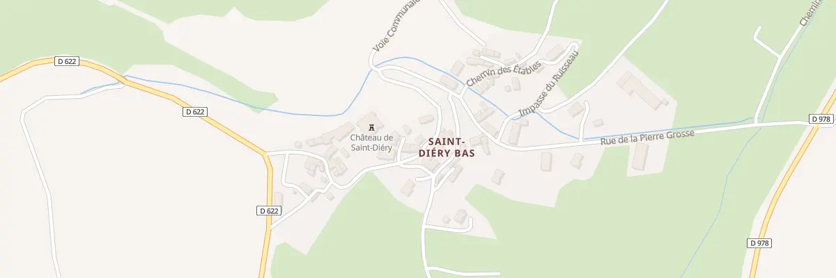Plan du 5052 Saint Diery Bas à Saint-Diéry