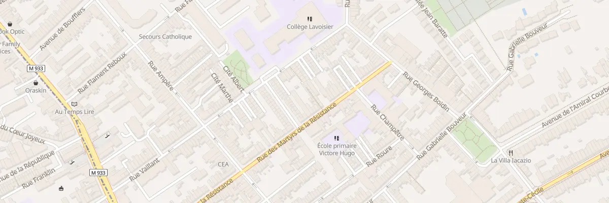 Plan du 75 Rue des Martyrs de la Resistan à Lambersart