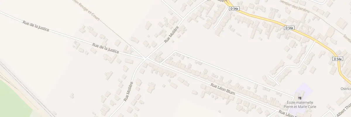 Plan du 386 Rue Léon Blum à Ostricourt