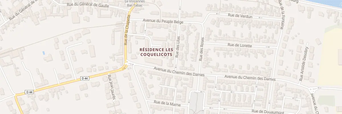 Plan du 114 Rue des Lilas à Brebières