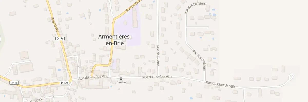 Plan du 1 Che de la Gillette à Armentières-en-Brie