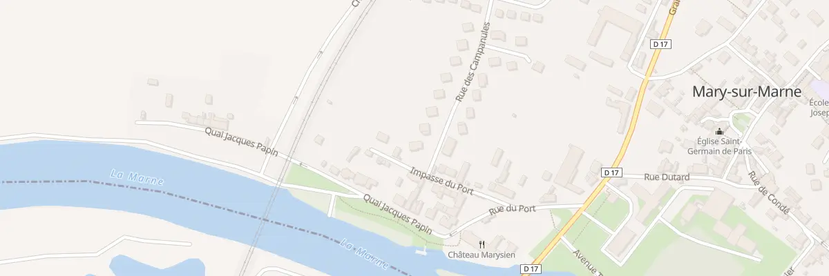 Plan du 1 Rue des Campanules à Mary-sur-Marne