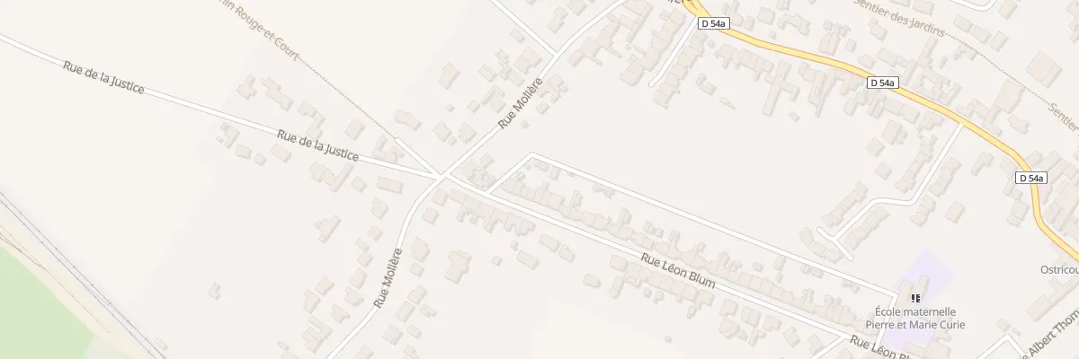 Plan du 376 Rue Léon Blum à Ostricourt