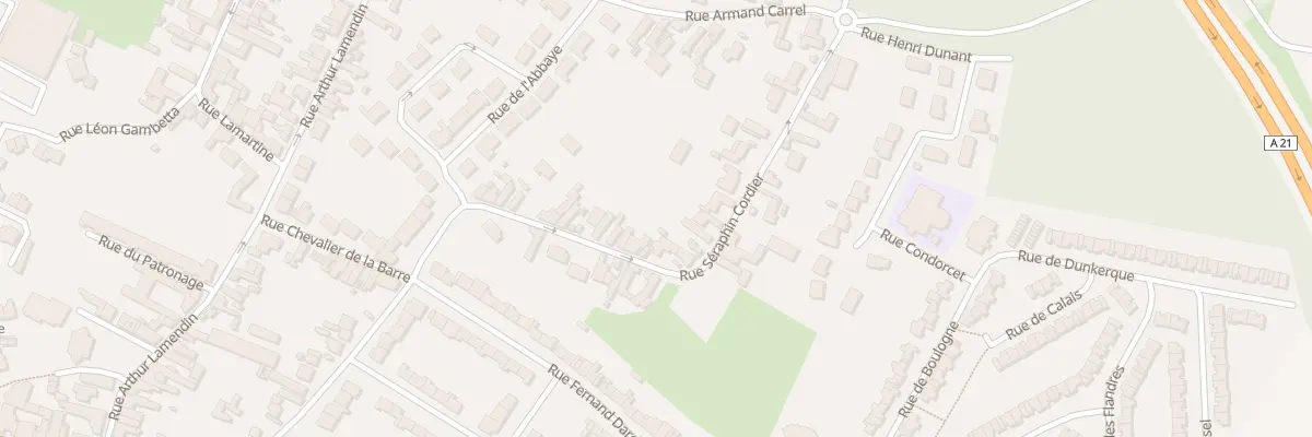Plan du 21 Rue Séraphin Cordier à Courcelles-lès-Lens