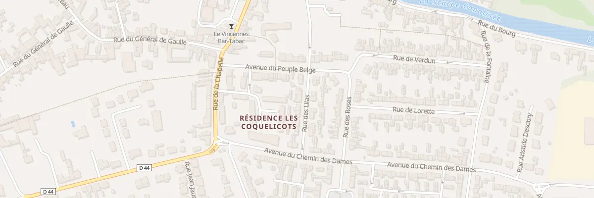 Plan du 110 Rue des Lilas à Brebières