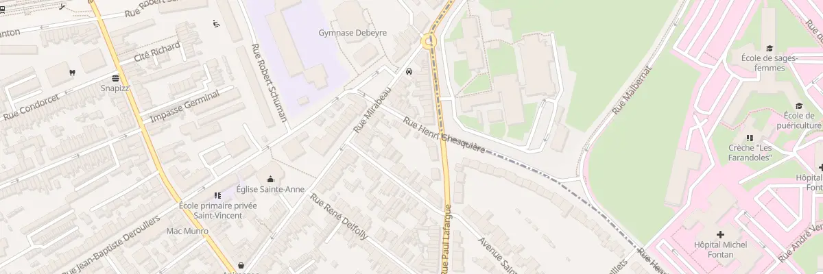 Plan du 2 Rue Henri Ghesquière à Loos