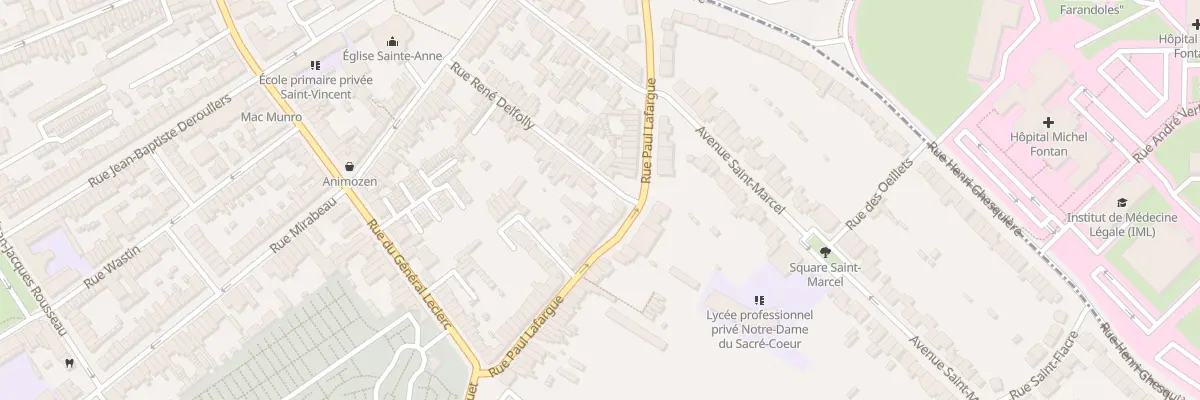 Plan du 53 Rue Paul Lafargue à Loos
