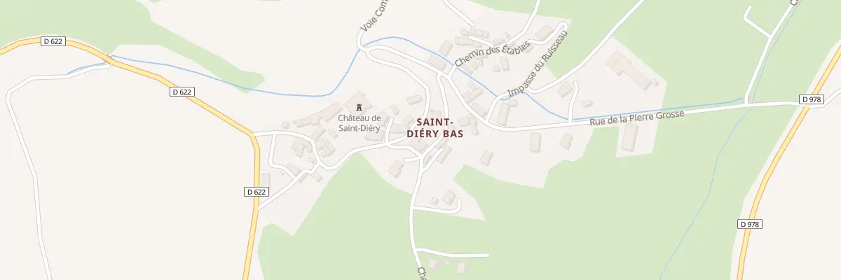Plan du 5053 Saint Diery Bas à Saint-Diéry