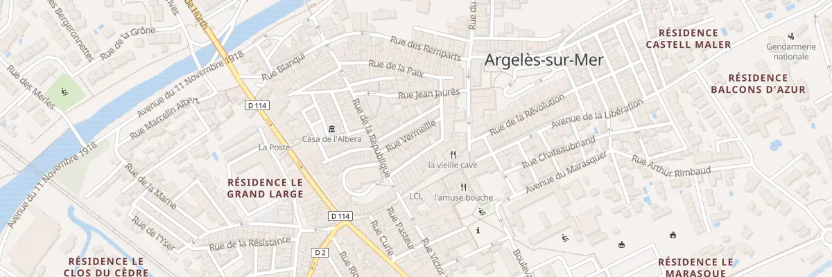 Plan du 22 Rue Vermeille à Argelès-sur-Mer