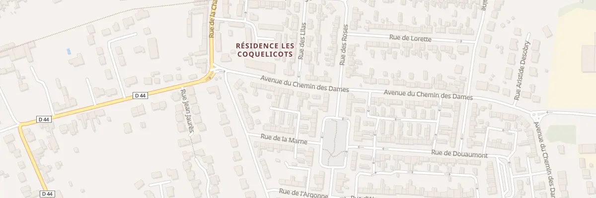 Plan du 108 Av du Chemin des Dames à Brebières