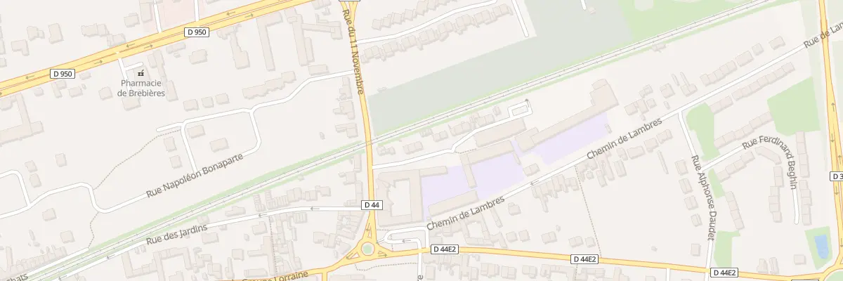 Plan du 5 Rue du Onze Novembre à Brebières