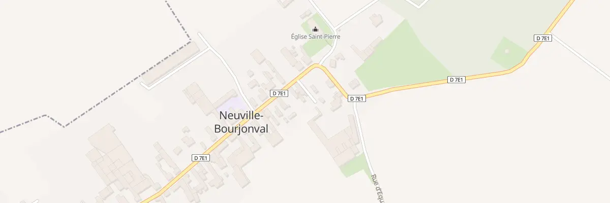 Plan du 25 Rue de Péronne à Neuville-Bourjonval