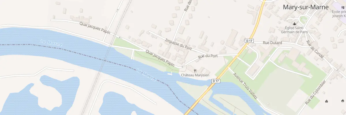 Plan du 6 Quai Jacques Papin à Mary-sur-Marne