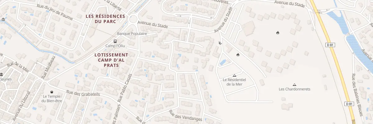 Plan du 1 Imp Jean Philippe Rameau à Sainte-Marie-la-Mer