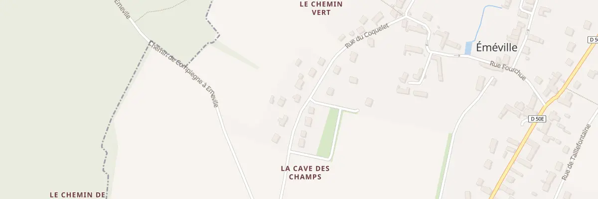 Plan du 38 Rue du Coquelet à Éméville