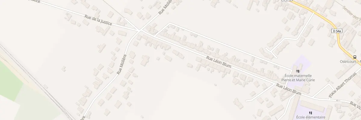 Plan du 321 Rue Léon Blum à Ostricourt
