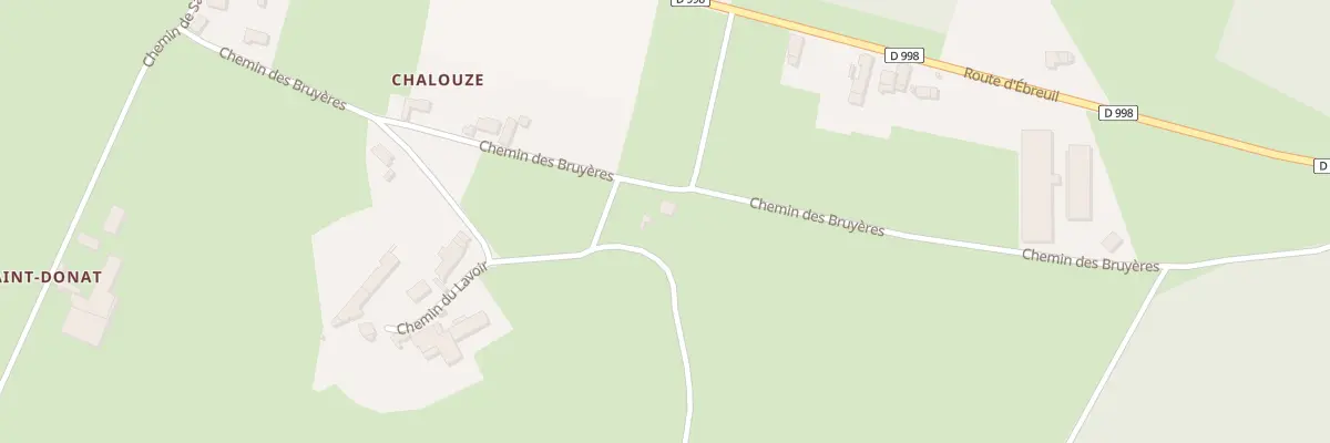 Plan du 1 Che des Bruyères à Lalizolle