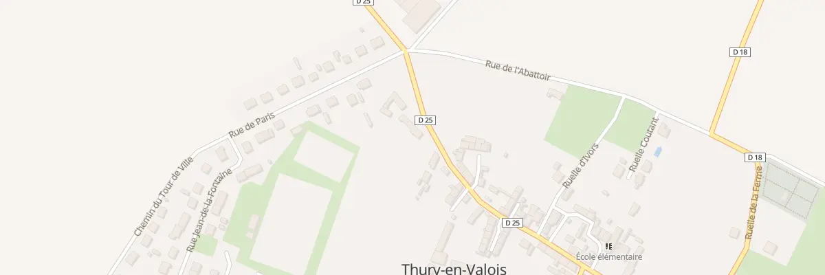 Plan du 43 Rue de Crépy à Thury-en-Valois