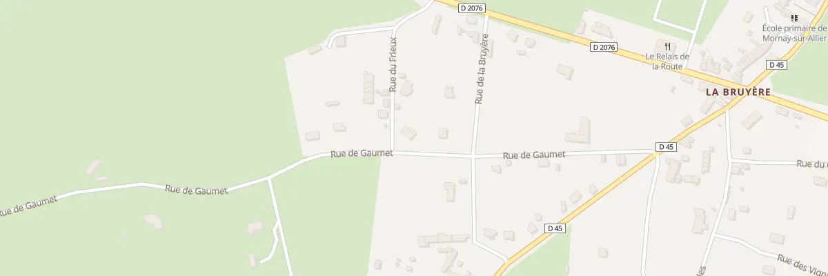 Plan du 105 La Bruyere à Mornay-sur-Allier