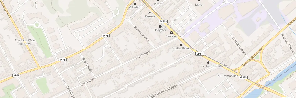 Plan du 8 Rue Turgot à Lille