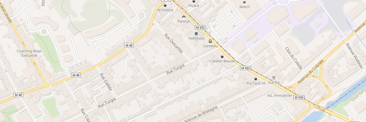 Plan du 6 Rue Turgot à Lille