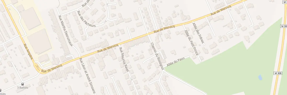 Plan du 144 Rue de Wervicq à Comines