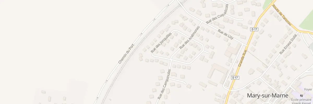 Plan du 11 Rue des Jonquilles à Mary-sur-Marne