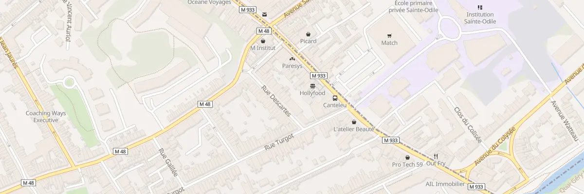 Plan du 12 Rue Descartes à Lille