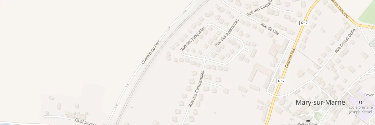 Plan du 34 Rue des Jonquilles à Mary-sur-Marne