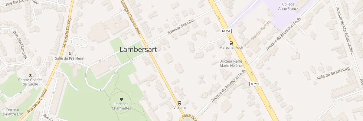 Plan du 14 Av Georges Clemenceau à Lambersart