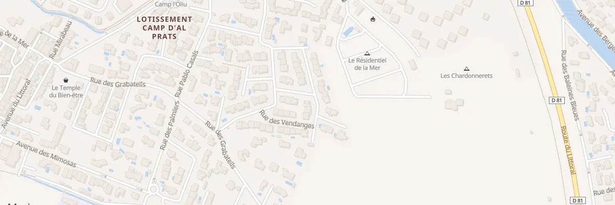 Plan du 5 Rue des Treilles à Sainte-Marie-la-Mer