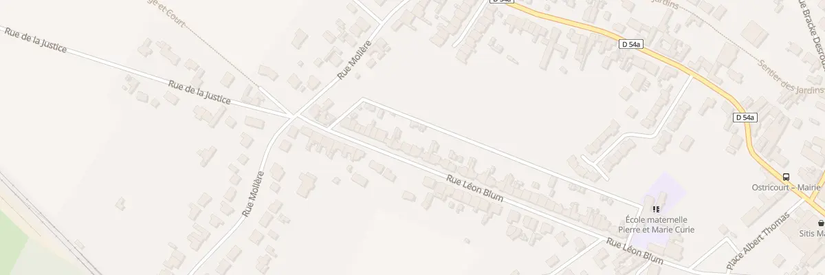 Plan du 324 Rue Léon Blum à Ostricourt