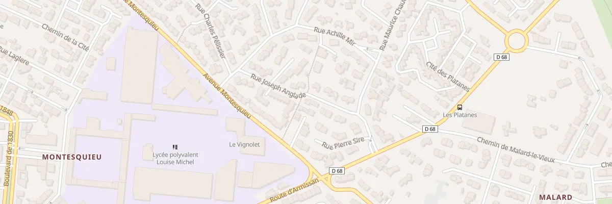 Plan du 18 Rue Joseph Anglade à Narbonne