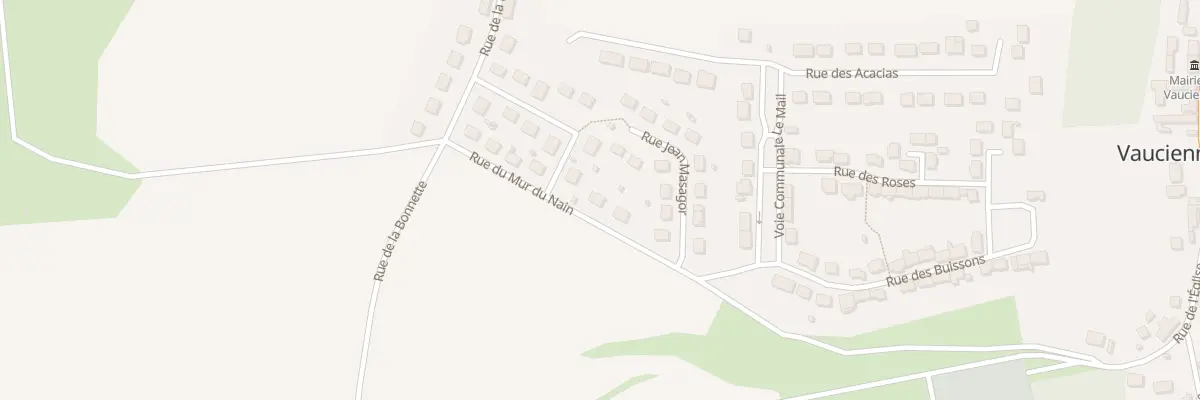 Plan du 16 Rue du Mur du Nain à Vauciennes