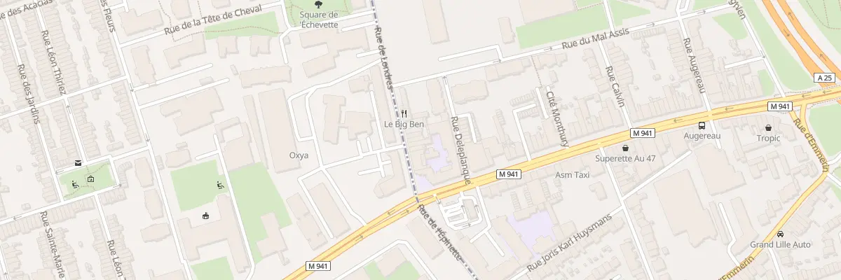 Plan du 16 Rue de Londres à Lille