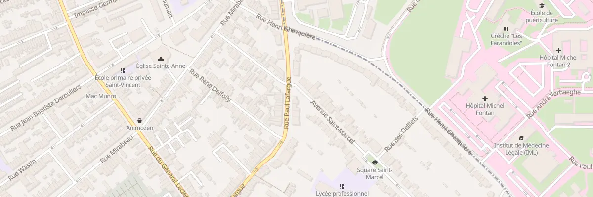 Plan du 68 Rue Paul Lafargue à Loos