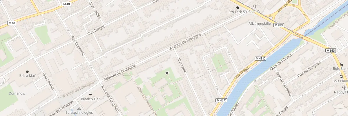 Plan du 65 Rue Kant à Lille