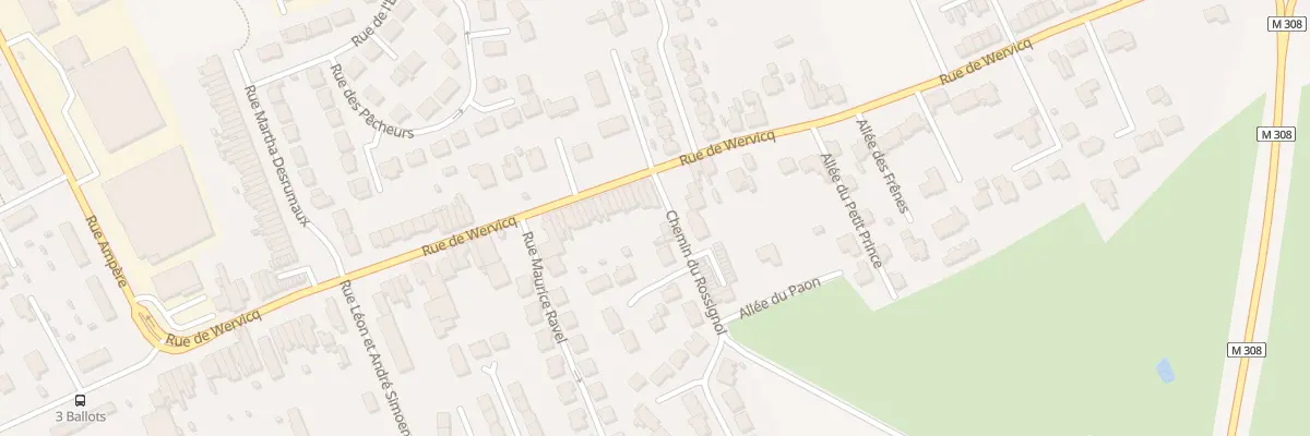 Plan du 152 Rue de Wervicq à Comines