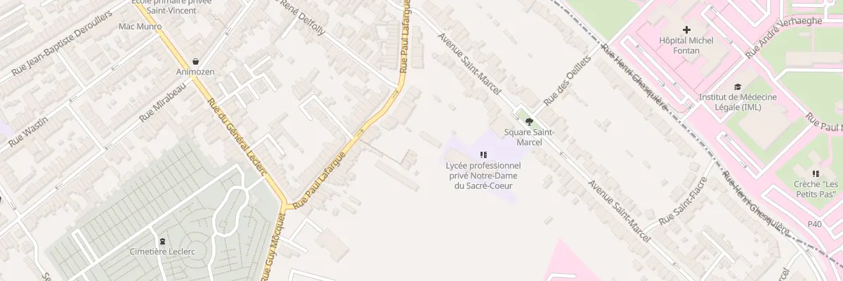 Plan du 50 Rue Paul Lafargue à Loos
