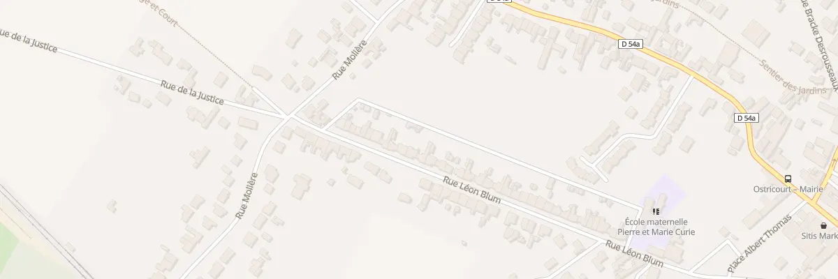 Plan du 314 Rue Léon Blum à Ostricourt
