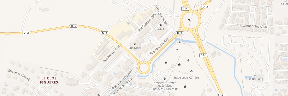Plan du 1 Rue Alfred Nobel à Sainte-Marie-la-Mer
