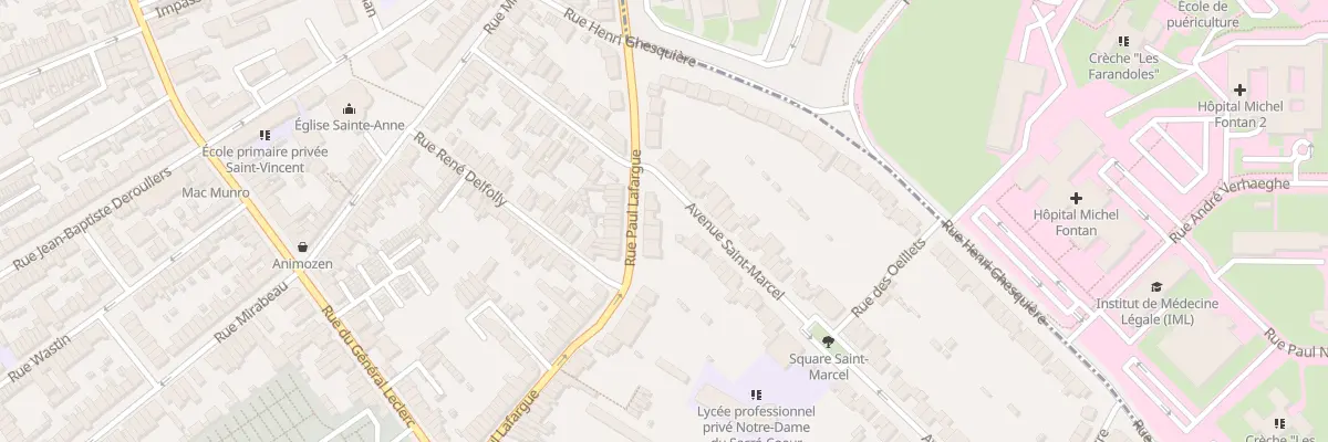 Plan du 66 Rue Paul Lafargue à Loos