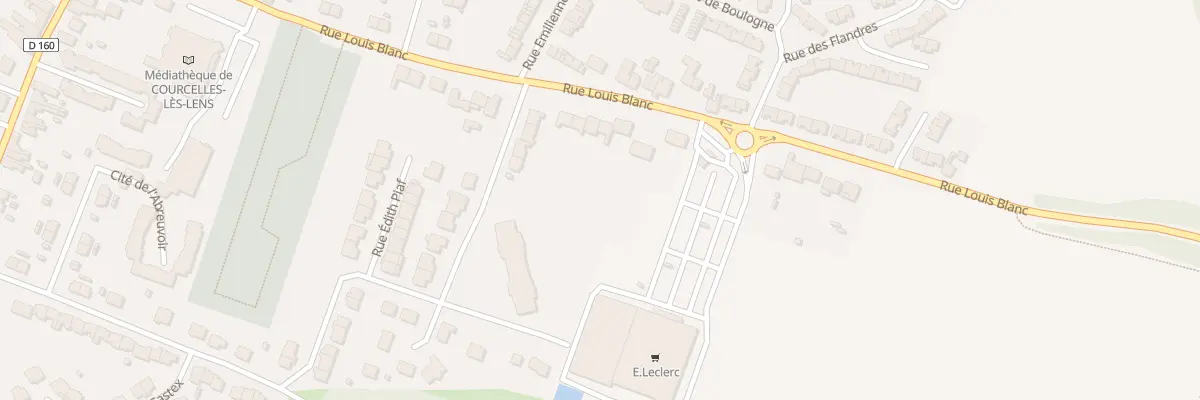 Plan du 62 Rue Louis Blanc à Courcelles-lès-Lens