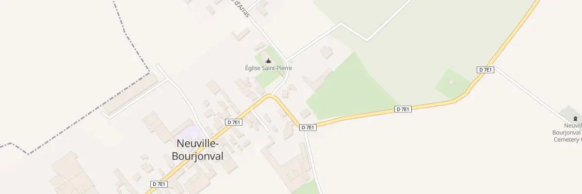 Plan du 13 Rue d’Arras à Neuville-Bourjonval