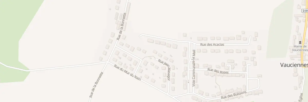 Plan du 8 Rue Jean Massagor à Vauciennes