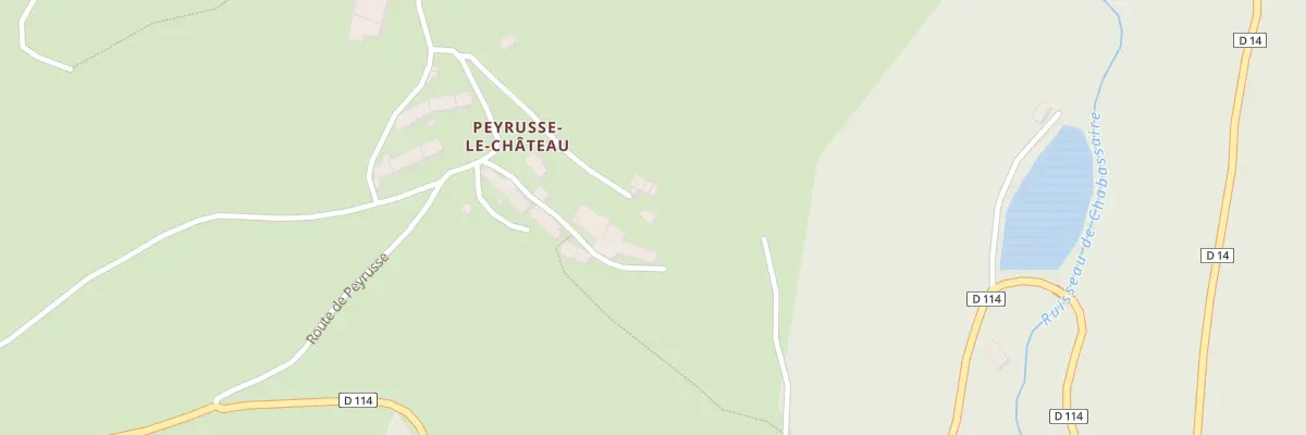 Plan du 5044 Peyrusse Le Chateau à Peyrusse