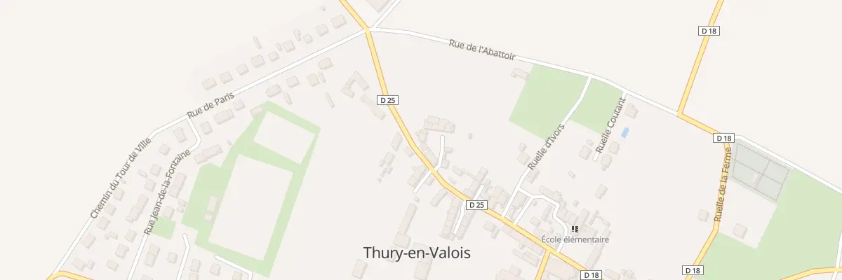 Plan du 72 Rue de Crépy à Thury-en-Valois